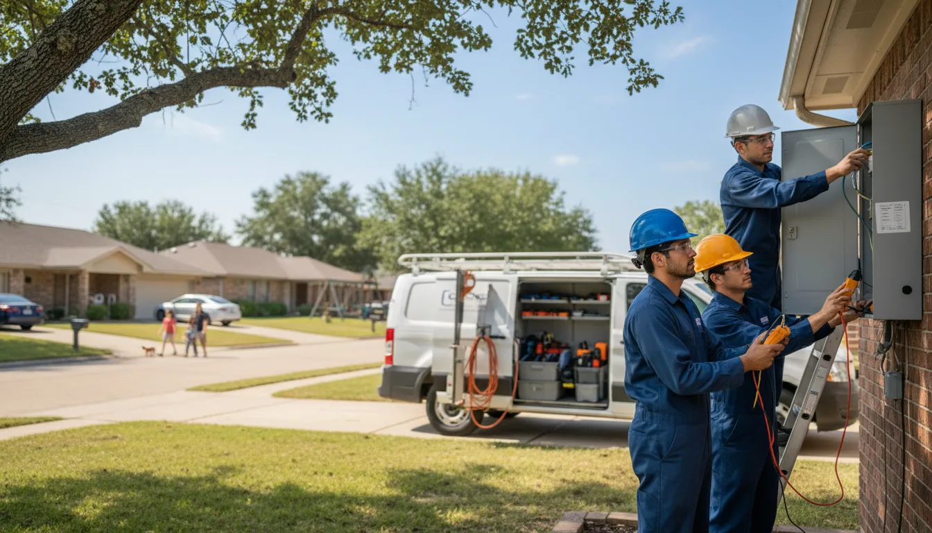 Certified electrician providing emergency electrical services in Hodge, LA